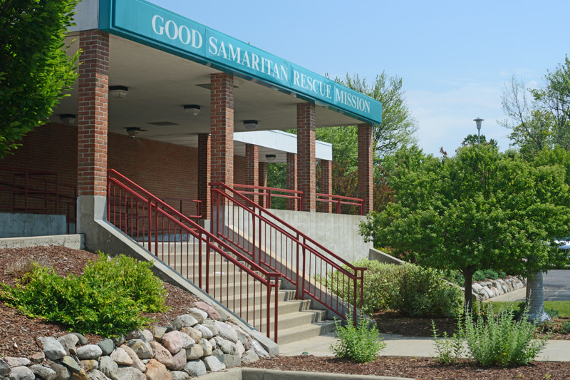 Entrance to Good Samaritan Rescue Mission